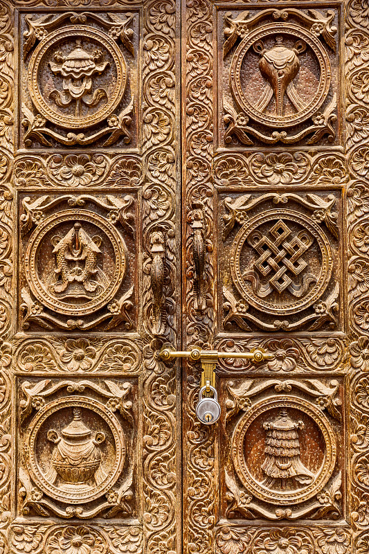 雕刻物,门,自然美,加德满都,尼泊尔,垂直画幅,美,古董,门口,艺术