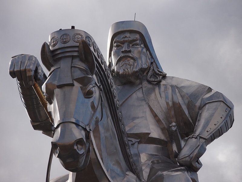 genghis,khan,纪念碑,乌兰巴托,蒙古,水平画幅,无人,黄铜,钢铁,摄影,旅游