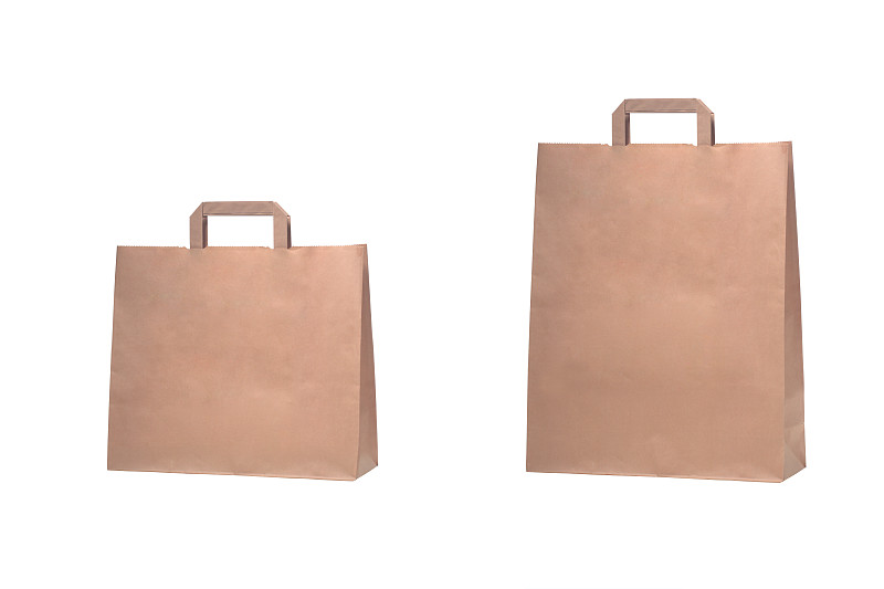 纸袋,头套着纸袋,模板,褐色,留白,水平画幅,形状,无人,商店,组物体