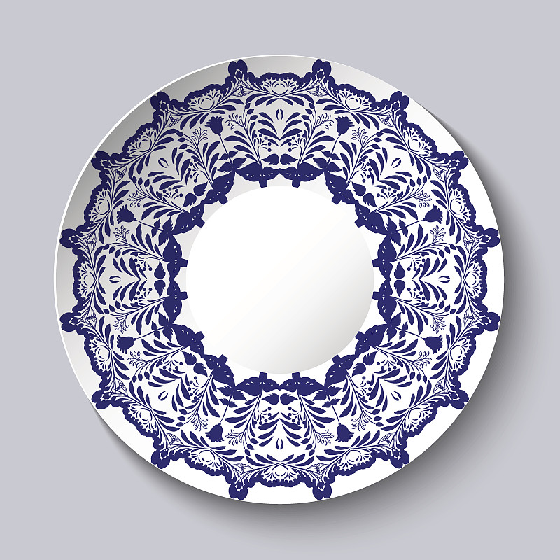 盘子,花纹,蓝色,华丽的,陶瓷工艺品,空板,土器,陶瓷制品,俄罗斯人,瓷器