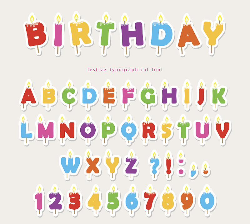 字体,文字,数字,生日蛋糕,多色的,简单背景,字母表次序,字母,生日,蛋糕