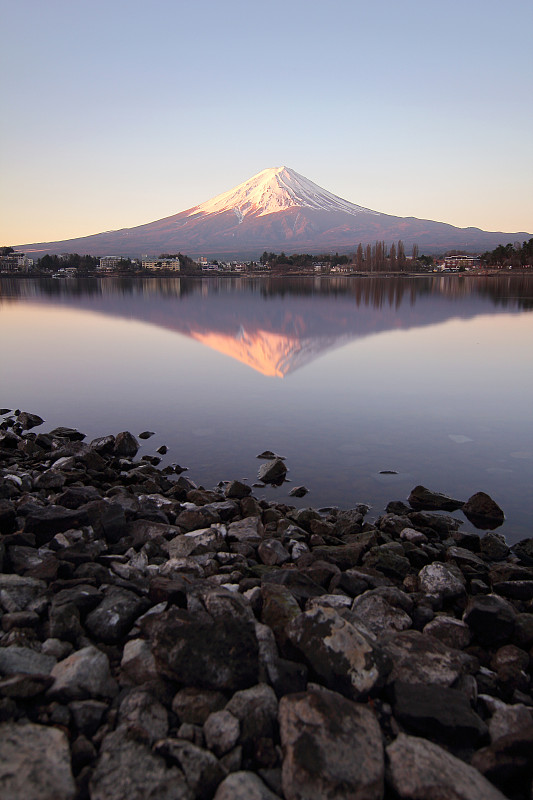 富士山,旅行者,山,日本,自然美,风景,湖,概念,旅行,日出
