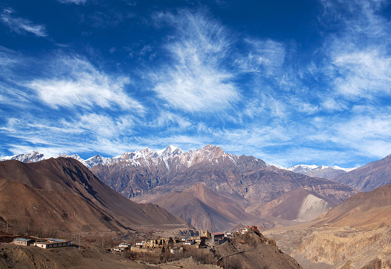 贾克,安娜普娜环线,尼泊尔,乡村,徒步旅行,慕克堤那峰,大本营,藏族,寺院,安纳普纳生态保护区