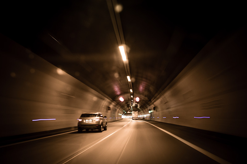 交通,隧道,在下面,未来,水平画幅,夜晚,无人,陆用车,交通方式,方向