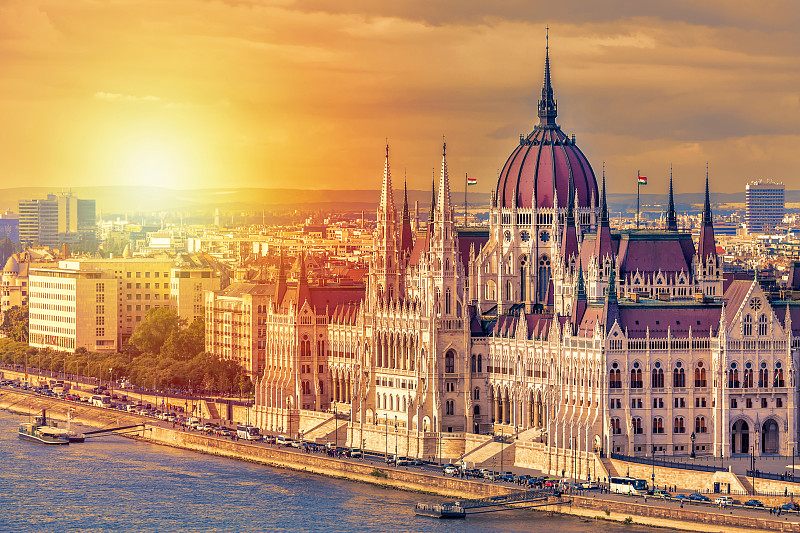 布达佩斯,匈牙利,旅行者,欧洲,白昼,客船,旅游,日落,旅行
