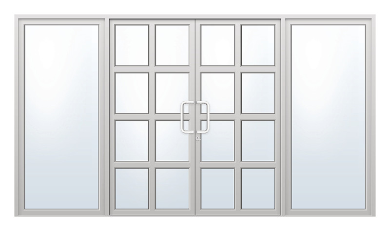 矢量,门,铝的,门口,门把手,水平画幅,银色,铝,绘画插图,百叶窗