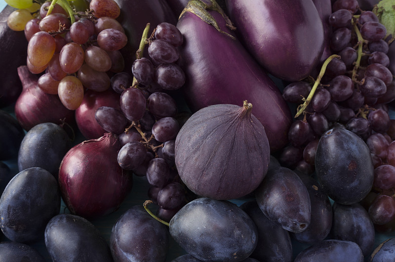 李子,茄子,蔬菜,食品,水果,蓝色,洋葱,无花果,紫色,葡萄
