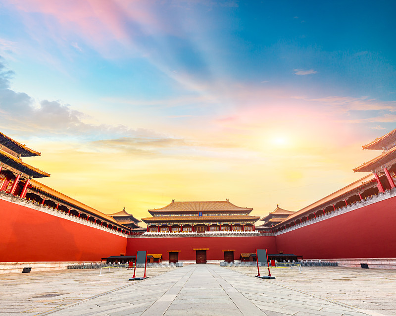 宫殿,北京,远古的,故宫,禁止的,宏伟,大门,屋顶,寺庙,旅行者