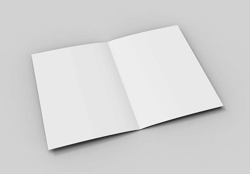 绘画插图,模板,白色,折叠的,三维图形,空白的,小册子,一半的,设计,演说