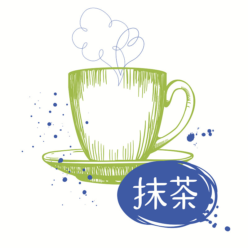 绿茶,绘画插图,传统,矢量,日本,符号,华丽的,设计,聚会