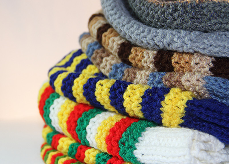 机织织物,针,冬天,羊毛,两个物体,钩针编织品,水平画幅,纺织品,无人,块状