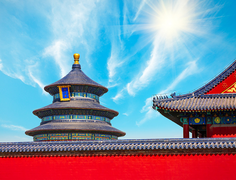 天坛,北京,传统,符号,天堂,宫殿,宝塔,大门,塔,华丽的