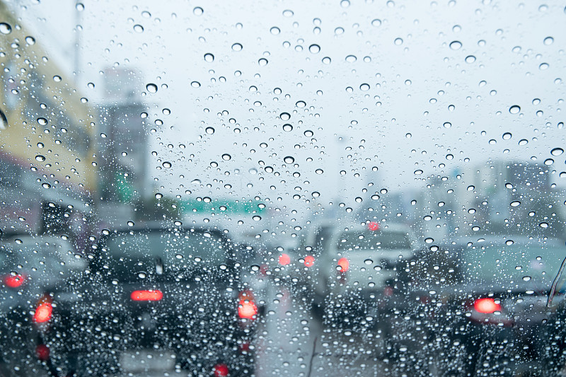 交通堵塞,交通,雨季,水,迅速,水平画幅,市区路,路,抽象,公路