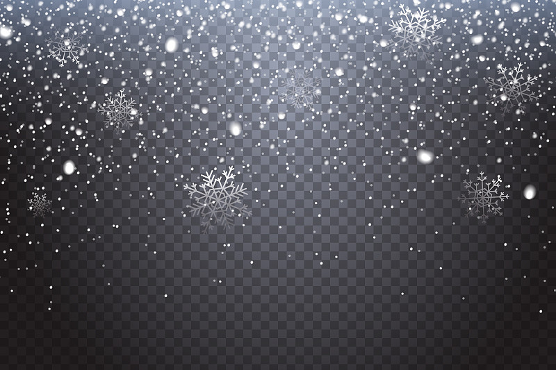 雪,背景,绘画插图,透明,冬天,雪花,矢量,式样,装饰