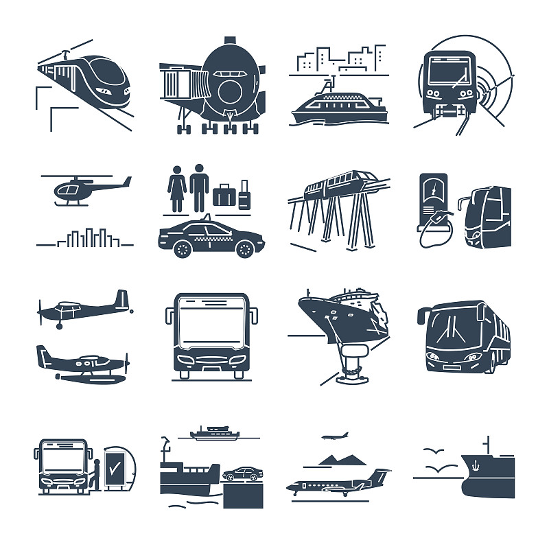 计算机图标,乘客,火车,巴士,黑色,单轨电车,绘画插图,陆用车,地铁,技术