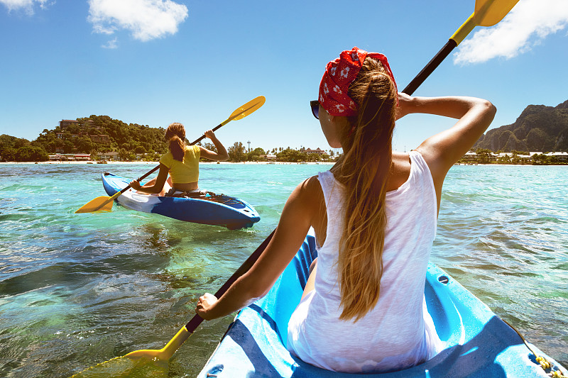 海滩,皮划艇,海洋,鸡尾酒,水,休闲活动,旅行者,夏天,周末活动,湖
