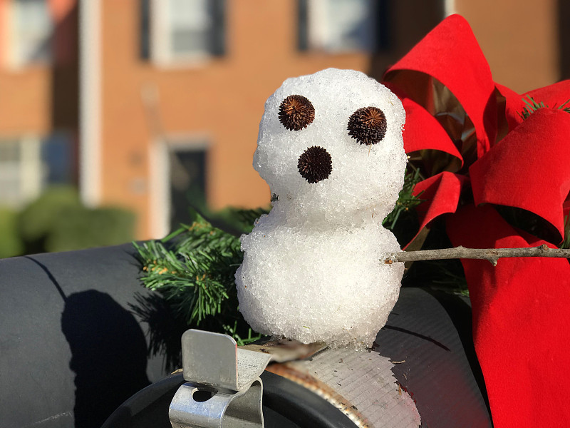 雪人,电子邮件,雪,性格,圣诞市场,卡通,白色,十二月,新年