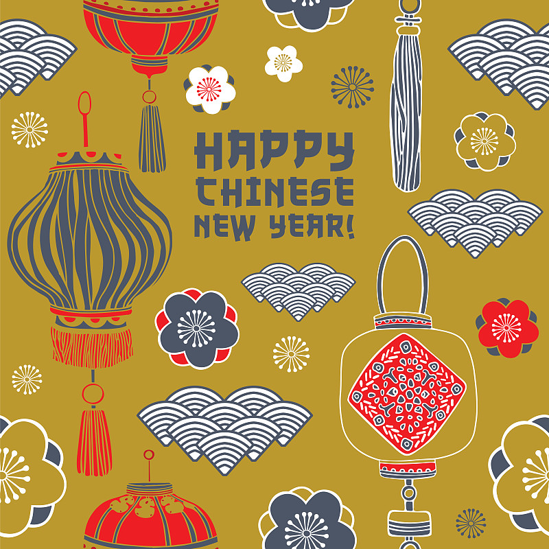 春节,式样,开花植物,路灯,圣诞装饰,方形画幅,黄色,中国人,圣诞节,云