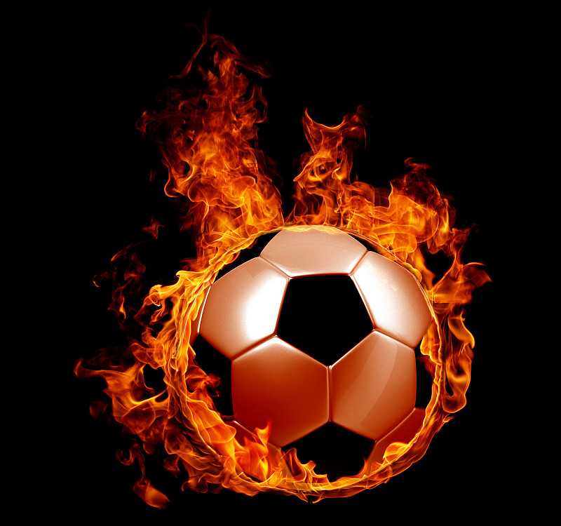 火焰,足球,火,黑色背景,图像,球,休闲活动,水平画幅,进行中,职权