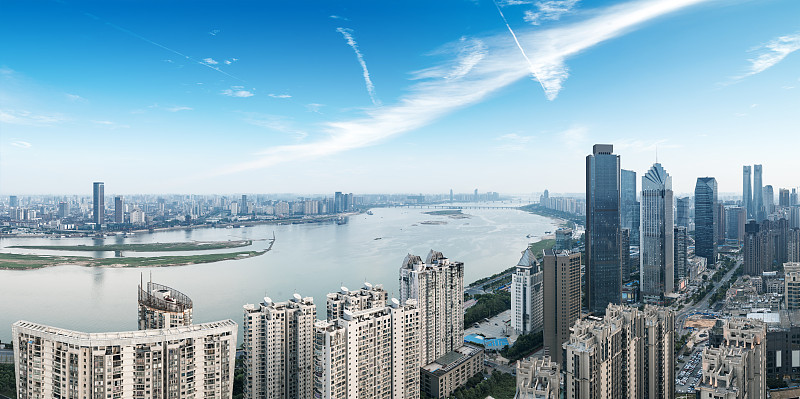 都市风景,现代,深圳,城市天际线,办公大楼,天空,水平画幅,云,无人,户外
