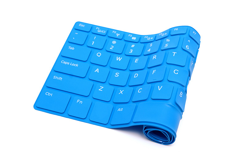 蓝色,白色背景,计算机键盘,分离着色,字母,笔记本电脑,水平画幅,交流方式,无人,符号