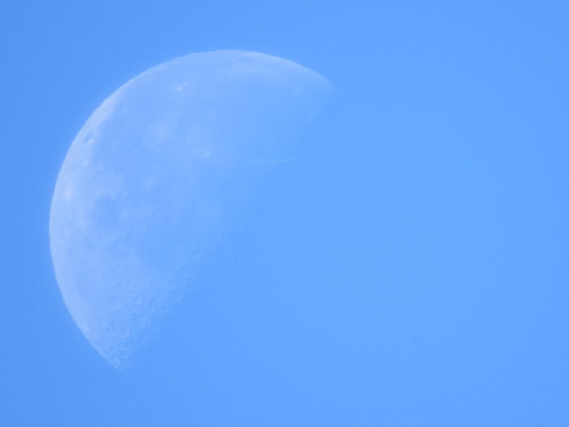 天空,特写,月球,蓝色,白昼,背景,水平画幅,夜晚,无人,月亮