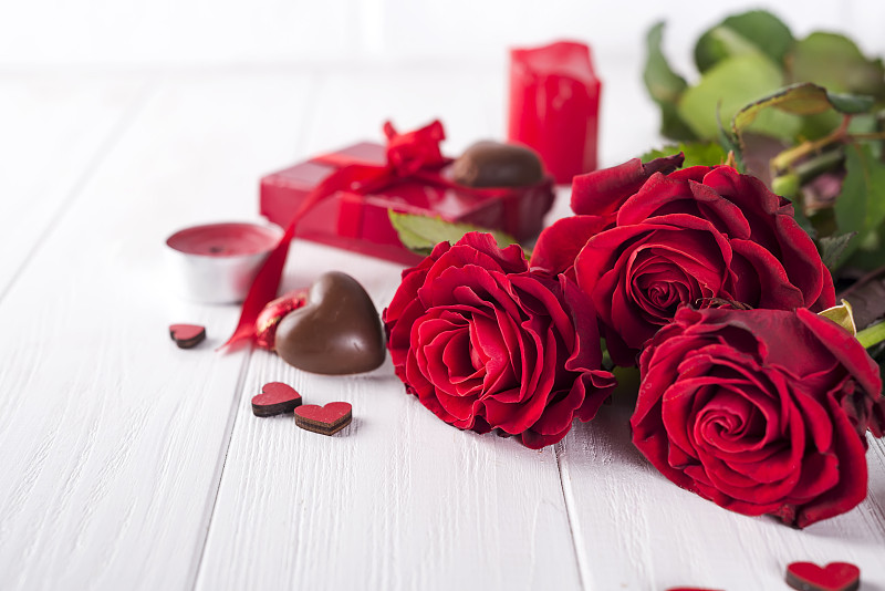 情人节,情人节卡,玫瑰,自然美,红色,黑巧克力,白昼,甜点心,花束,白色