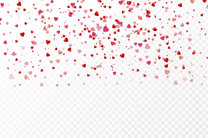 情人节,矢量,周年纪念,分离着色,透明,心型,背景,五彩纸屑,婚礼,装饰