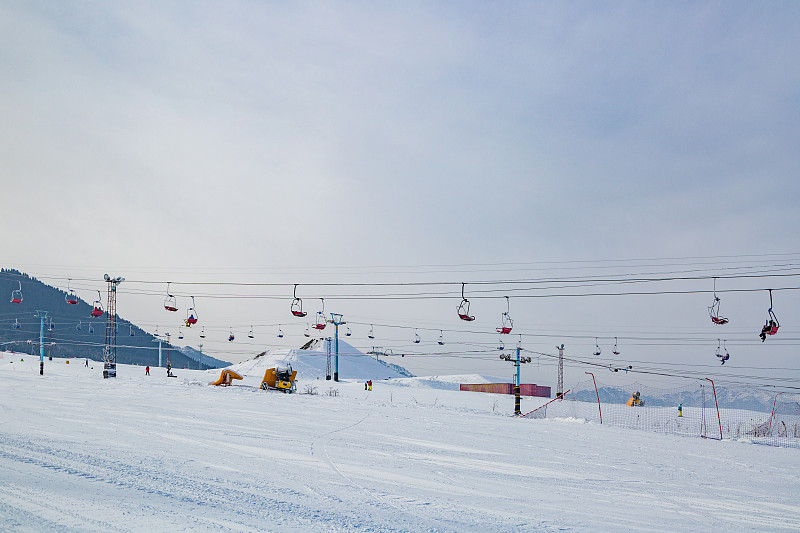 冬天,雪,滑雪坡,自然,寒冷,水平画幅,无人,纯净,健康保健,建筑外部