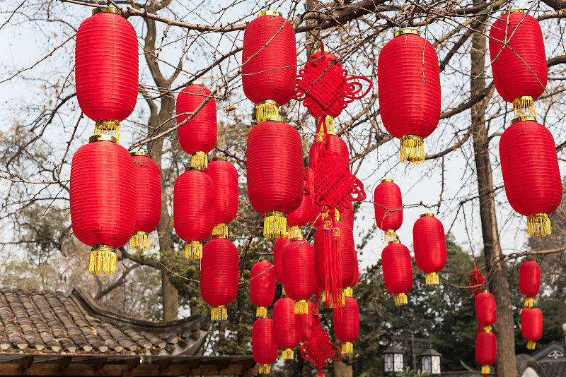 中国灯笼,春节,红色,中国元宵节,档案,灯笼,古董,传统节日,远古的,纸灯笼