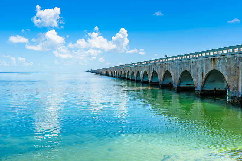 桥,美国,佛罗里达,钥匙,基韦斯特,桨叉架船,跨海公路,七里桥,收到