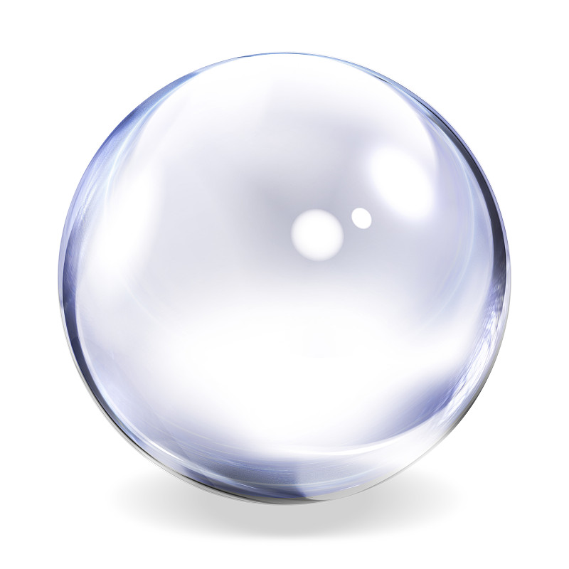 水晶球,灵性,未来,灰色,蓝色,玻璃,白色背景,背景分离,方形画幅,超自然