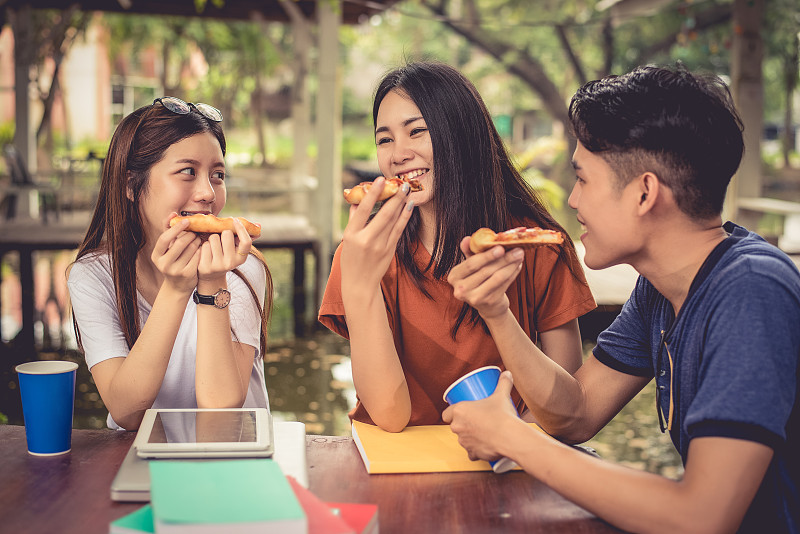 友谊,食品,手,人,比萨饼,生活方式,儿童,化妆舞会服,概念,庆祝