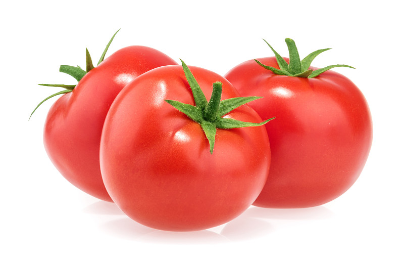 西红柿,白色背景,分离着色,正面视角,水平画幅,高视角,素食,樱桃,无人,湿