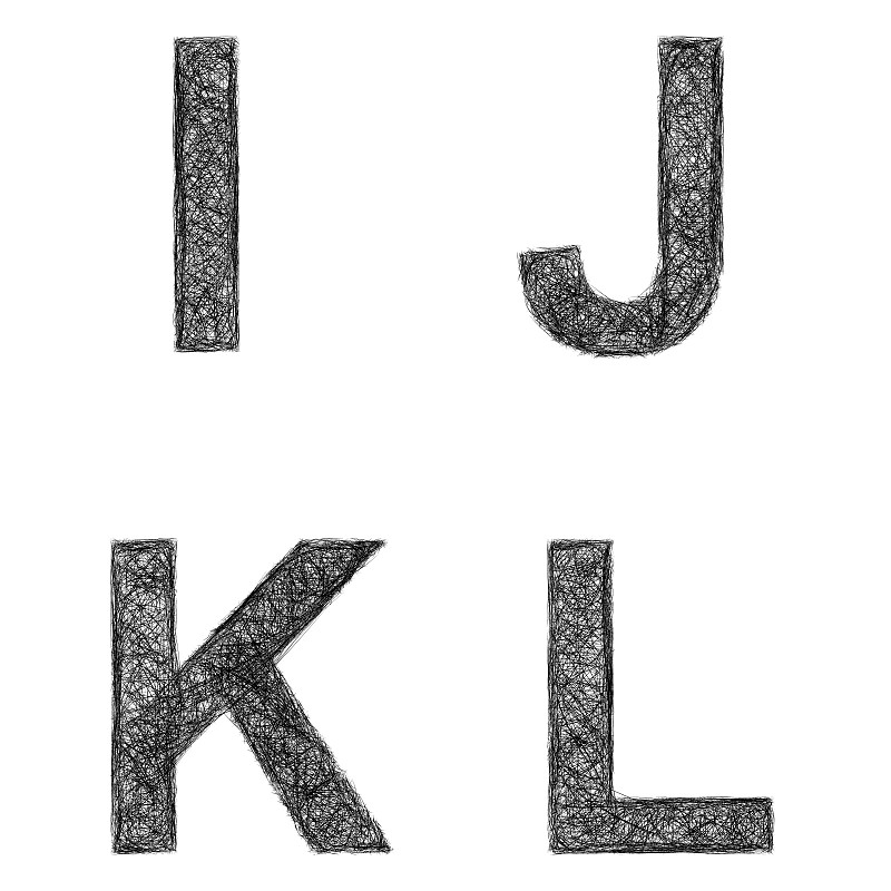 英文字母l,英文字母k,英文字母j,洗礼盘,英文字母i,文字,线条画,绘画插图,字母,艺术