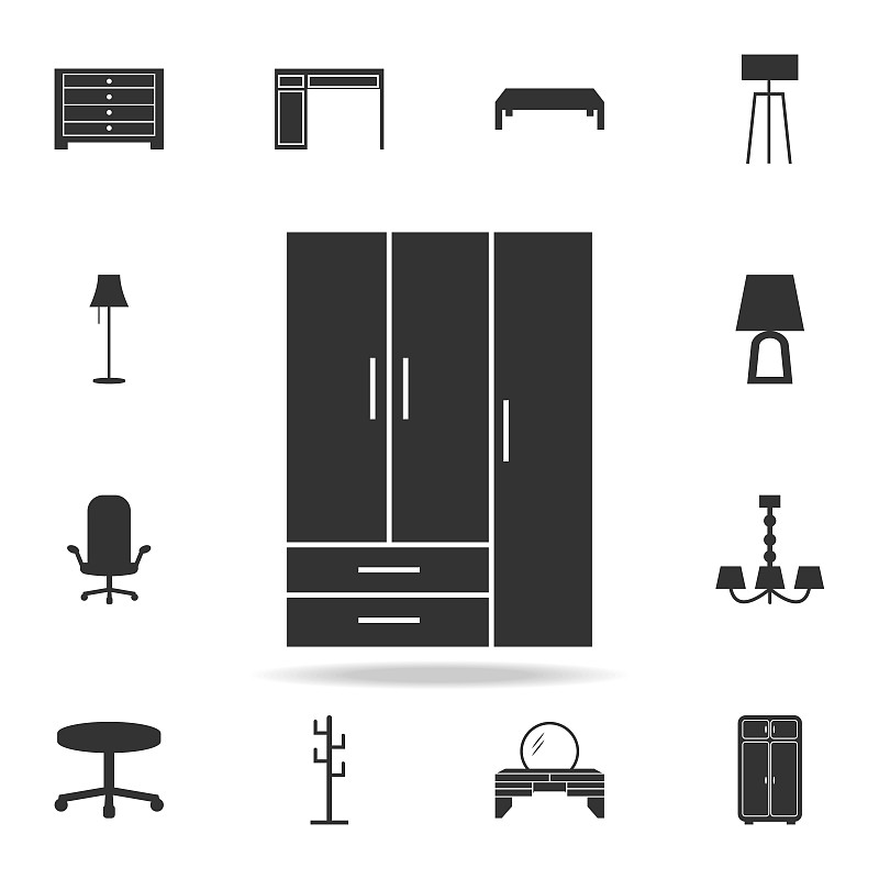 家具,柜子,计算机图标,移动应用程序,数字1,蜘蛛网,华丽的,设计,布置,收集