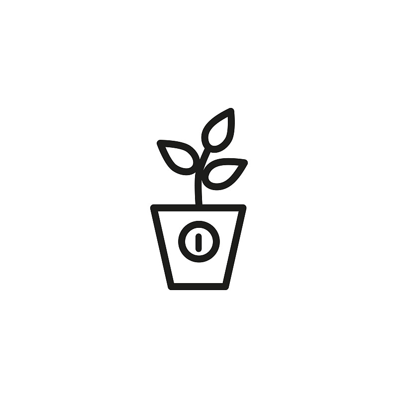 新创企业,盆栽植物,概念,计算机图标,发财树,慈善义演,无人,园艺,绘画插图,符号
