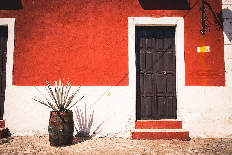瓦利阿多里德,墨西哥,水平画幅,无人,传统,古老的,交通,户外,殖民地式,坎昆