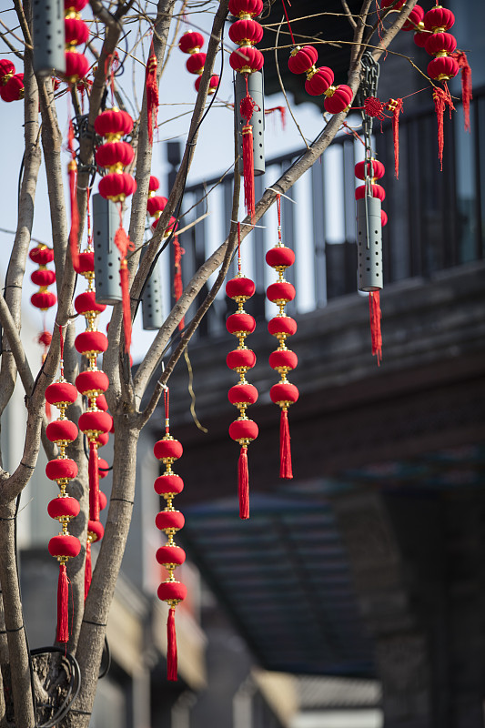 中国灯笼,北京,背景,中国元宵节,大量物体,工艺品,传统节日,分离着色,远古的,华丽的