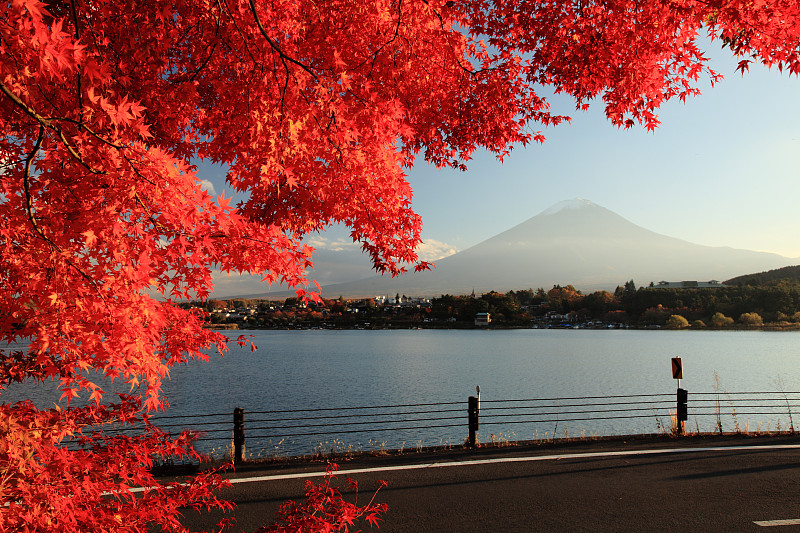 湖,富士山,秋天,看风景,云景,渔业,景观设计,商务旅行,云,著名景点
