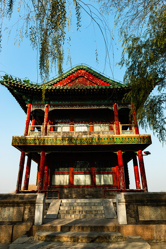 公园,台币,颐和园,亭台楼阁,北京,垂直画幅,中国,无人,古老的,户外