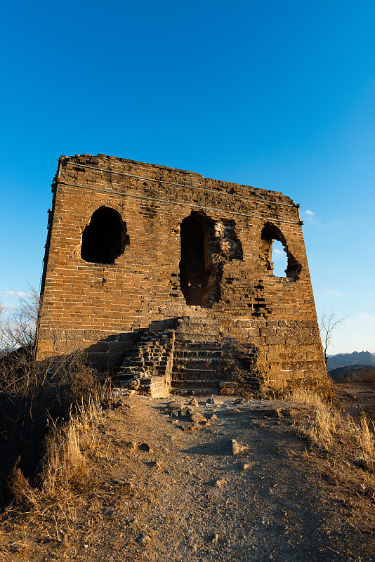 长城,垂直画幅,山,无人,古老的,户外,要塞,过去,非凡的,过时的