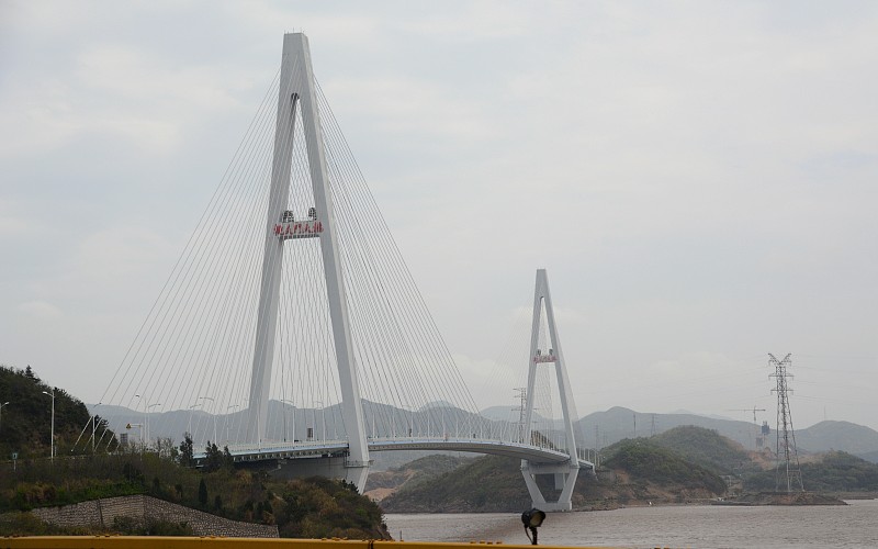 Panoramic,view,of,Taoyaomen,Bridge,,Ningbo?Zhoushan,Expressway,,Zhejiang,,China