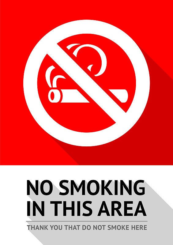 禁止吸烟记号,居住区,垂直画幅,机敏,严词拒绝,癌症,消息,无人,绘画插图,符号