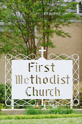 第一个卫理公会教堂标志
