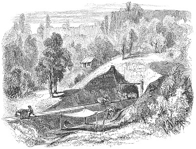 美国加利福尼亚州比特县桌山金矿(19世纪)