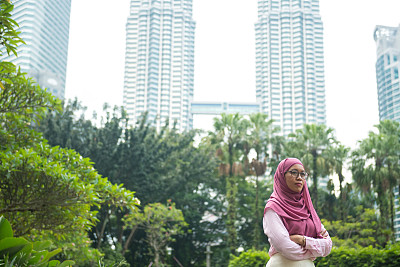 吉隆坡的穆斯林女商人