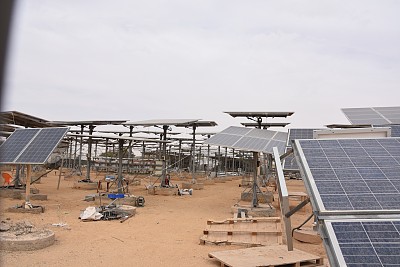 太阳能电池板的实验基地
