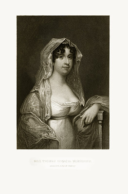伊丽莎白·坦普尔，托马斯·温斯洛普夫人，大约1780年的雕刻肖像