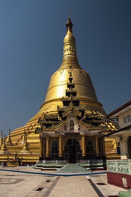 Shwemawdaw 宝塔，新，缅甸